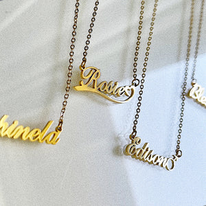 Custom Name Plate Necklace
