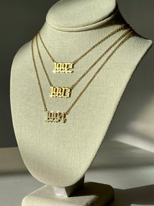 Birth Year Necklace