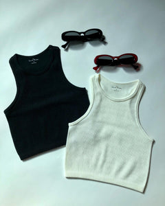 "Quarantini Crop" Black