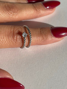 Silver Twist Ring
